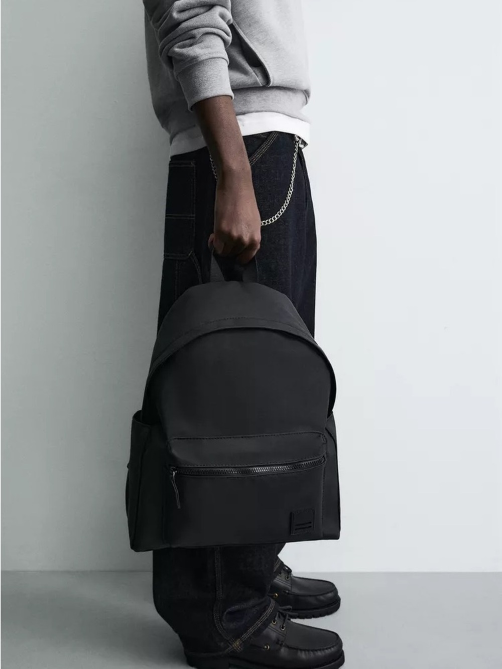 ZARA RUBBERIZED BACKPACK - Picture 2 of 7